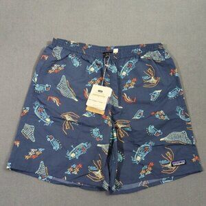 Patagonia Shorts Men's M Tidepool Blue Baggies Longs 7" Relaxed Fit Lined NWT